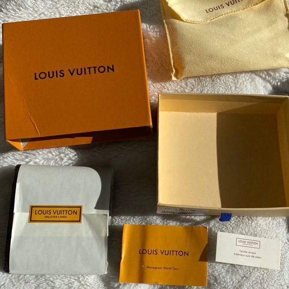 Louis Vuitton Wallet Damier Ebene Brown Multiple Bifold Authentic New with box - Picture 2 of 9